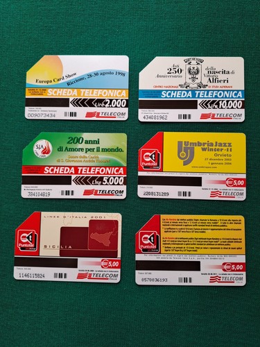 Lotto schede telefoniche - di, 6