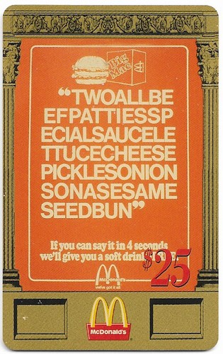 Pubblicità mcdonald big mac - pubblicità, mcdonald's